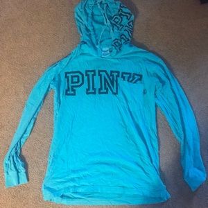 Pink Hooded Pocket Tee